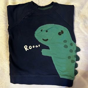 H&M dinosaur sweatshirt size 2T. Color: blue